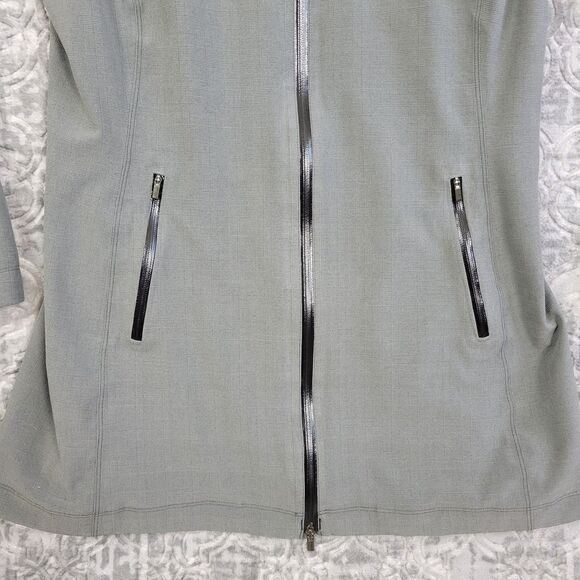 Columbia Jacket Women's XL Gray Hood Omni Heat Dusk 2 Dawk Rain Wind Long Warm - Picture 6 of 14